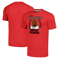 Ronde Barber Homage Unisex Caricature Retired Player Tri-Blend T-Shirt - Tampa Bay Buccaneers T-shirts