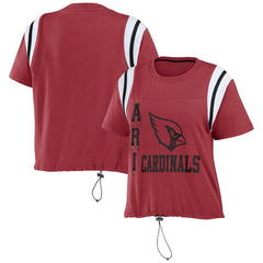 WEAR by Erin Andrews Women's Cinched Colorblock T-Shirt - Arizona Cardinals T-shirts