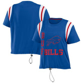 WEAR by Erin Andrews Women's Cinched Colorblock T-Shirt - Buffalo Bills T-shirts