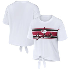 WEAR by Erin Andrews Women's Front Tie Retro T-Shirt - Arizona Cardinals T-shirts