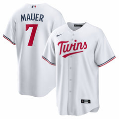 White Joe Mauer Minnesota Twins Nike Home Retired Player Replica Jersey