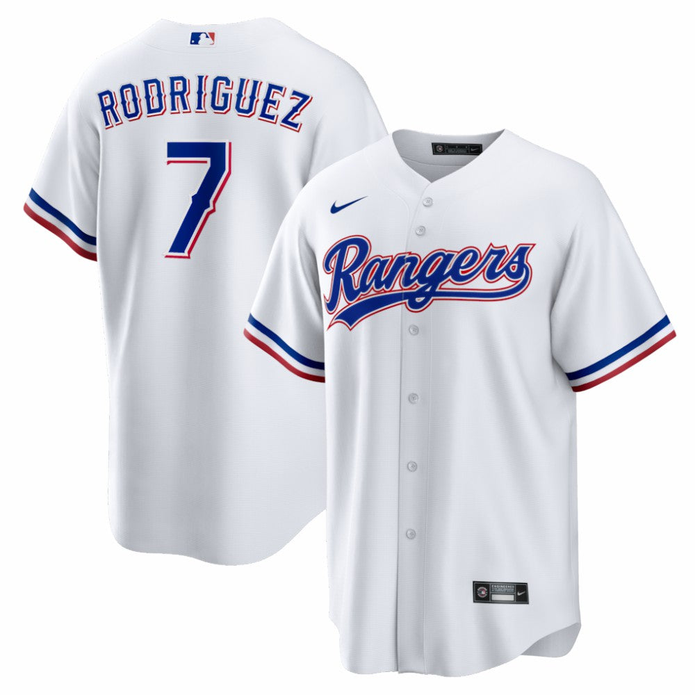 White Ivan Rodriguez Texas Rangers Nike Home Retired Player Replica Jersey