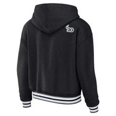 WEAR by Erin Andrews Women's Lace-Up Pullover Hoodie - Las Vegas Raiders Hoodies