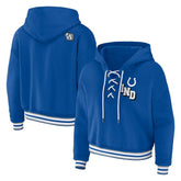WEAR by Erin Andrews Women's Plus Size Lace-Up Pullover Hoodie - Indianapolis Colts Hoodies
