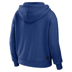 WEAR by Erin Andrews Women's Plus Size Color Block Full-Zip Hoodie - New York Giants Hoodies