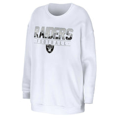 WEAR by Erin Andrews Women's Domestic Pullover Sweatshirt - Las Vegas Raiders Pullover