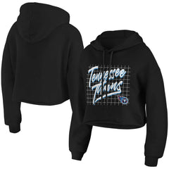 WEAR by Erin Andrews Women's Domestic Cropped Pullover Hoodie - Tennessee Titans Hoodies