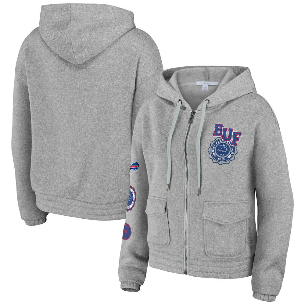WEAR by Erin Andrews Women's Full-Zip Hoodie - Buffalo Bills Hoodies