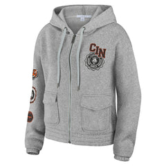 WEAR by Erin Andrews Women's Full-Zip Hoodie - Cincinnati Bengals Hoodies