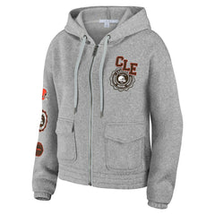 WEAR by Erin Andrews Women's Full-Zip Hoodie - Cleveland Browns Hoodies