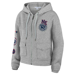 WEAR by Erin Andrews Women's Full-Zip Hoodie - New England Patriots Hoodies
