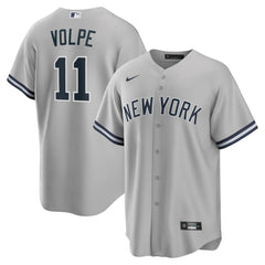 Gray Anthony Volpe New York Yankees Nike Road Replica Jersey