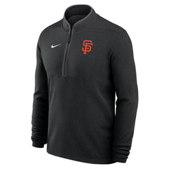 Black San Francisco Giants Nike Dri-FIT Victory Half-Zip Pullover