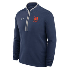 Navy Detroit Tigers Nike Dri-FIT Victory Half-Zip Pullover