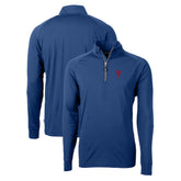 Royal Philadelphia Phillies Cutter & Buck Adapt Eco Knit Stretch Recycled Quarter-Zip Pullover Top