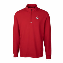 Red Cincinnati Reds Cutter & Buck Traverse Stretch Quarter-Zip Pullover Top