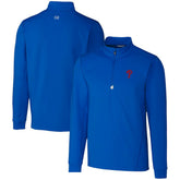 Royal Philadelphia Phillies Cutter & Buck Traverse Stretch Quarter-Zip Pullover Top