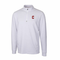 White Cleveland Guardians Cutter & Buck Traverse Stretch Quarter-Zip Pullover Top