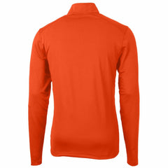Orange Detroit Tigers Cutter & Buck Virtue Eco Pique Recycled Quarter-Zip Pullover Top
