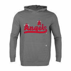 Gray Los Angeles Angels Levelwear City Connect Relay Core Logo Pullover Hoodie