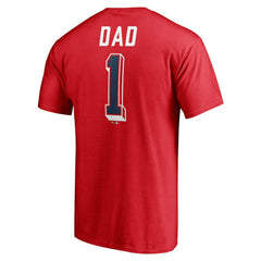 Red Boston Red Sox Number One Dad T-Shirt
