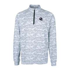 Cutter & Buck Helmet Traverse Camo Print Stretch Quarter-Zip Pullover Top - Minnesota Vikings Pullover