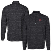 Cutter & Buck Helmet Traverse Camo Print Stretch Quarter-Zip Pullover Top - Kansas City Chiefs Pullover