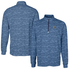 Cutter & Buck Helmet Traverse Camo Print Stretch Quarter-Zip Pullover Top - New England Patriots Pullover