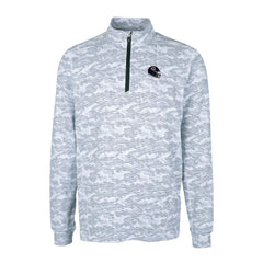 Cutter & Buck Helmet Traverse Camo Print Stretch Quarter-Zip Pullover Top - Chicago Bears Pullover