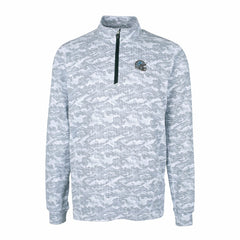 Cutter & Buck Helmet Traverse Camo Print Stretch Quarter-Zip Pullover Top - Detroit Lions Pullover