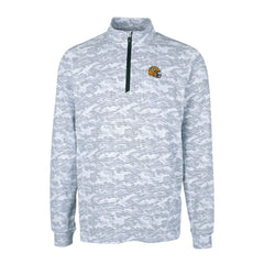Cutter & Buck Helmet Traverse Camo Print Stretch Quarter-Zip Pullover Top - Green Bay Packers Pullover