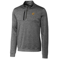 Cutter & Buck Helmet Stealth Heathered Quarter-Zip Pullover Top - Green Bay Packers Pullover