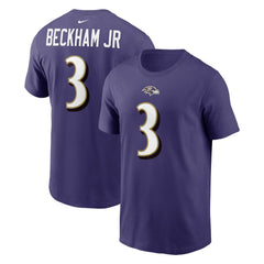 Odell Beckham Jr. Player Name & Number T-Shirt - Baltimore Ravens T-shirts