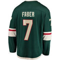 NHL Brock Faber Minnesota Wild Fanatics Home Breakaway Player Jersey