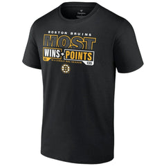 NHL Boston Bruins Most Ever NHL Wins & Points T-Shirt