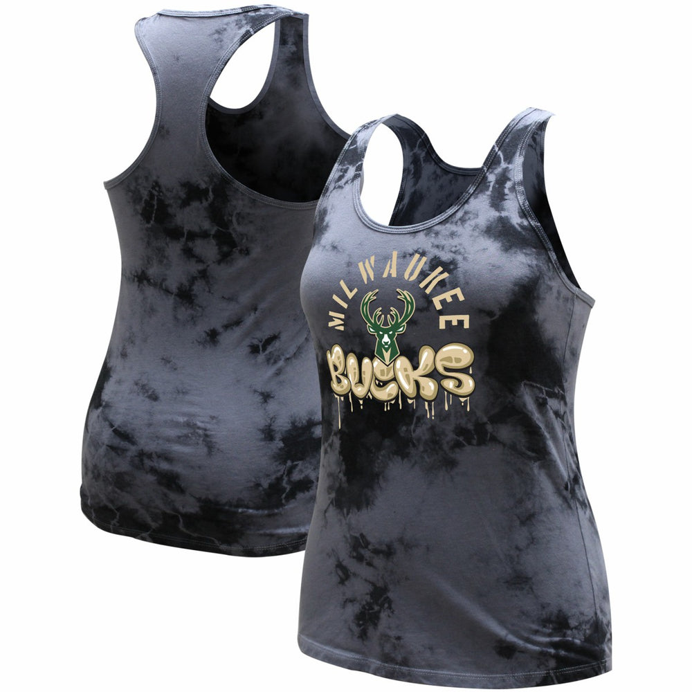 Milwaukee Bucks Stadium Essentials Women's Street Art Dark Crystal Washed Tank Top