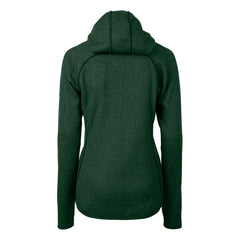 Cutter & Buck Women's Helmet Logo Mainsail Sweater-Knit Full-Zip Hoodie - Green Bay Packers Hoodies
