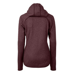 Cutter & Buck Women's Helmet Logo Mainsail Sweater-Knit Full-Zip Hoodie - Washington Commanders Hoodies