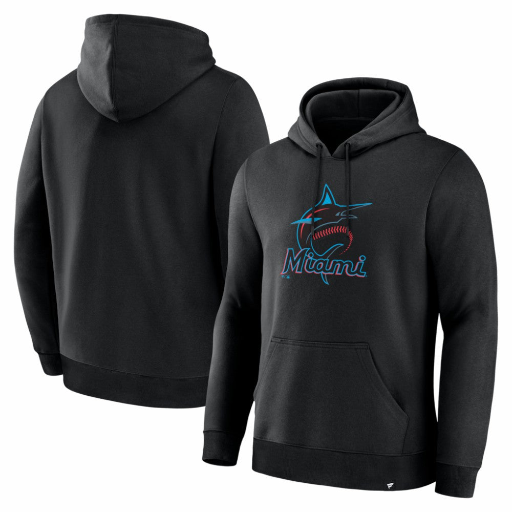 Black Miami Marlins Fanatics Primary Logo Legacy Hoodie
