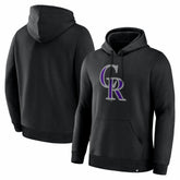 Black Colorado Rockies Fanatics Primary Logo Legacy Hoodie