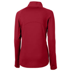 Cutter & Buck Women's Helmet Logo Adapt Eco Knit Stretch Recycled Half-Zip Pullover Top - San Francisco 49ers Pullover