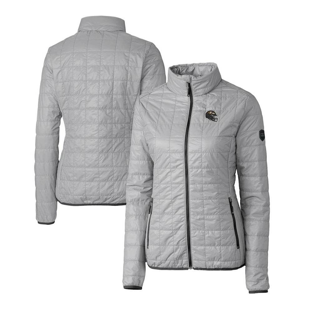 Cutter & Buck Women's Helmet Logo Rainier PrimaLoft Eco Insulated Full-Zip Puffer Jacket - Baltimore Ravens Jackets
