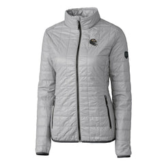 Cutter & Buck Women's Helmet Logo Rainier PrimaLoft Eco Insulated Full-Zip Puffer Jacket - Baltimore Ravens Jackets