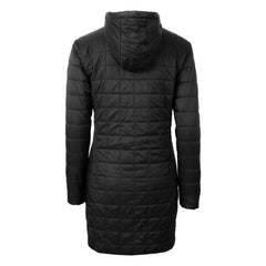 Cutter & Buck Women's Helmet Logo Rainier Primaloft Eco Insulated Hooded Long Coat - Pittsburgh Steelers
