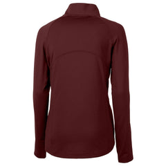 Cutter & Buck Women's Helmet Logo Adapt Eco Knit Stretch Recycled Half-Zip Pullover Top - Washington Commanders Pullover