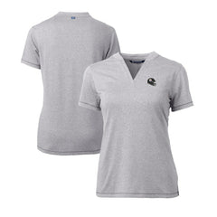 Cutter & Buck Women's Helmet Logo DryTec Forge Stretch V-Neck Blade Top - Pittsburgh Steelers Tops