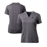 Cutter & Buck Women's Helmet Logo DryTec Forge Stretch V-Neck Blade Top - Jacksonville Jaguars Tops
