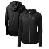 Cutter & Buck Women's Helmet Logo Adapt Eco Knit Hybrid Recycled Full-Zip Hoodie - Kansas City Chiefs Hoodies