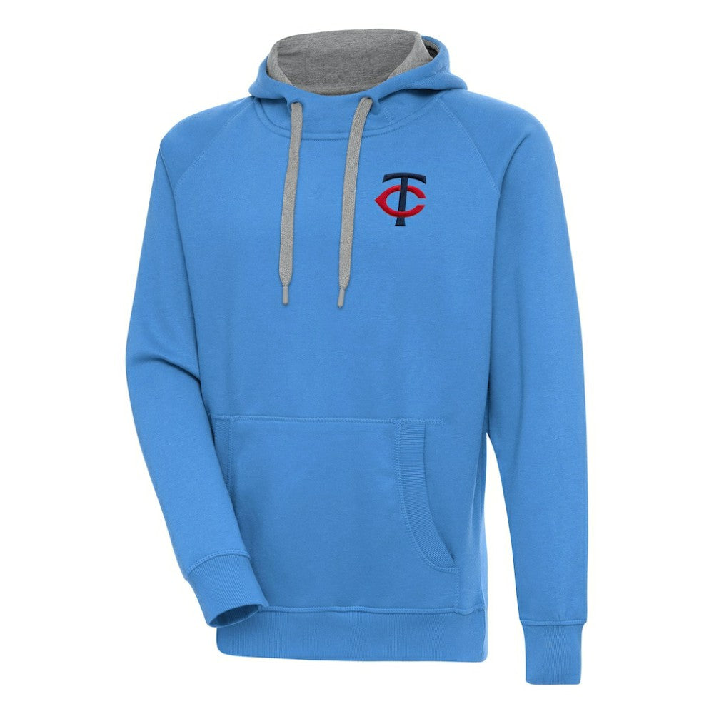 Light Blue Minnesota Twins Antigua Victory Pullover Hoodie