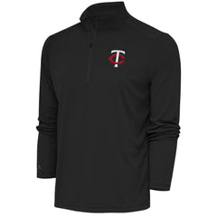Gray Minnesota Twins Antigua Tribute Quarter-Zip Pullover Top